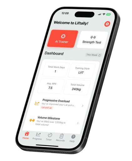 Liftally app preview